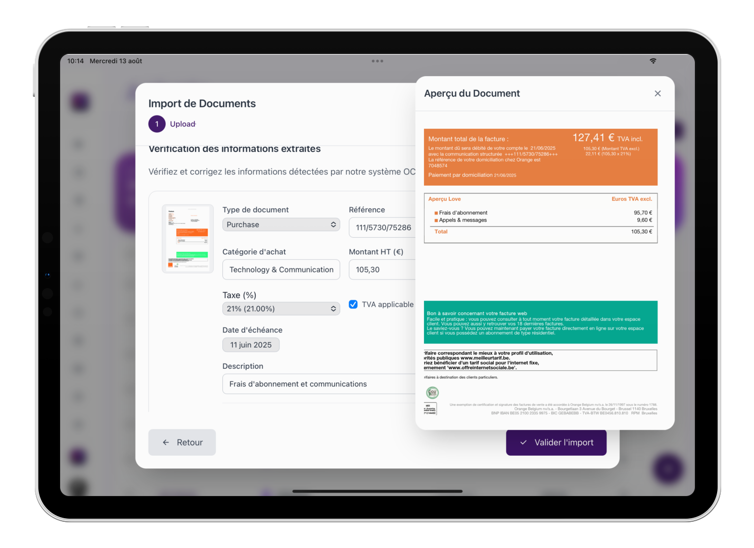 Scanner intelligent IA